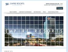 Tablet Screenshot of empireresorts.com